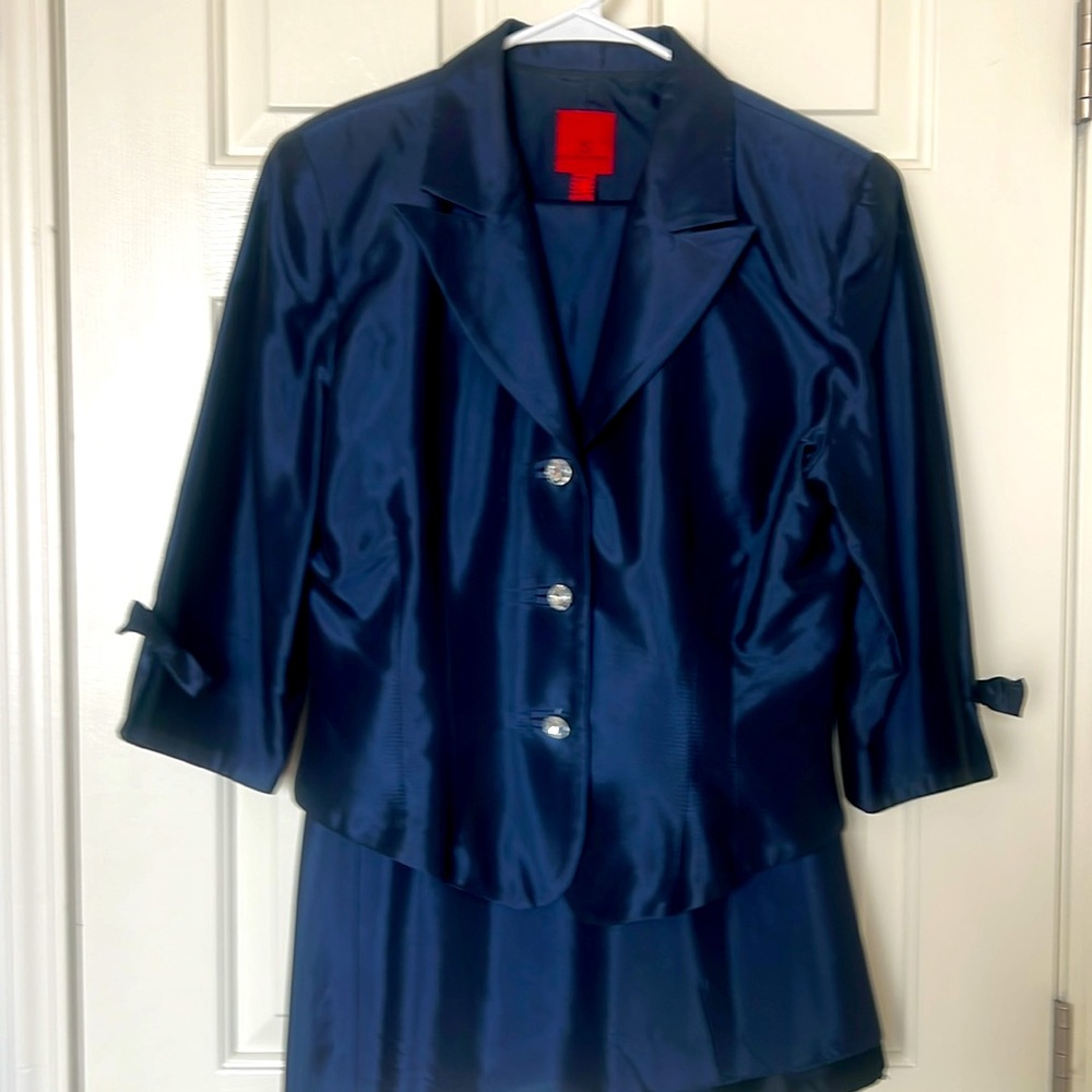JS Collections Navy Blue Maxi Dress jacket maxi skirt